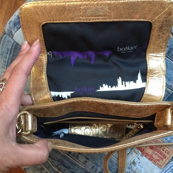 Botkier Handbag Size Small Gold Studded Text - Picture 4 of 8